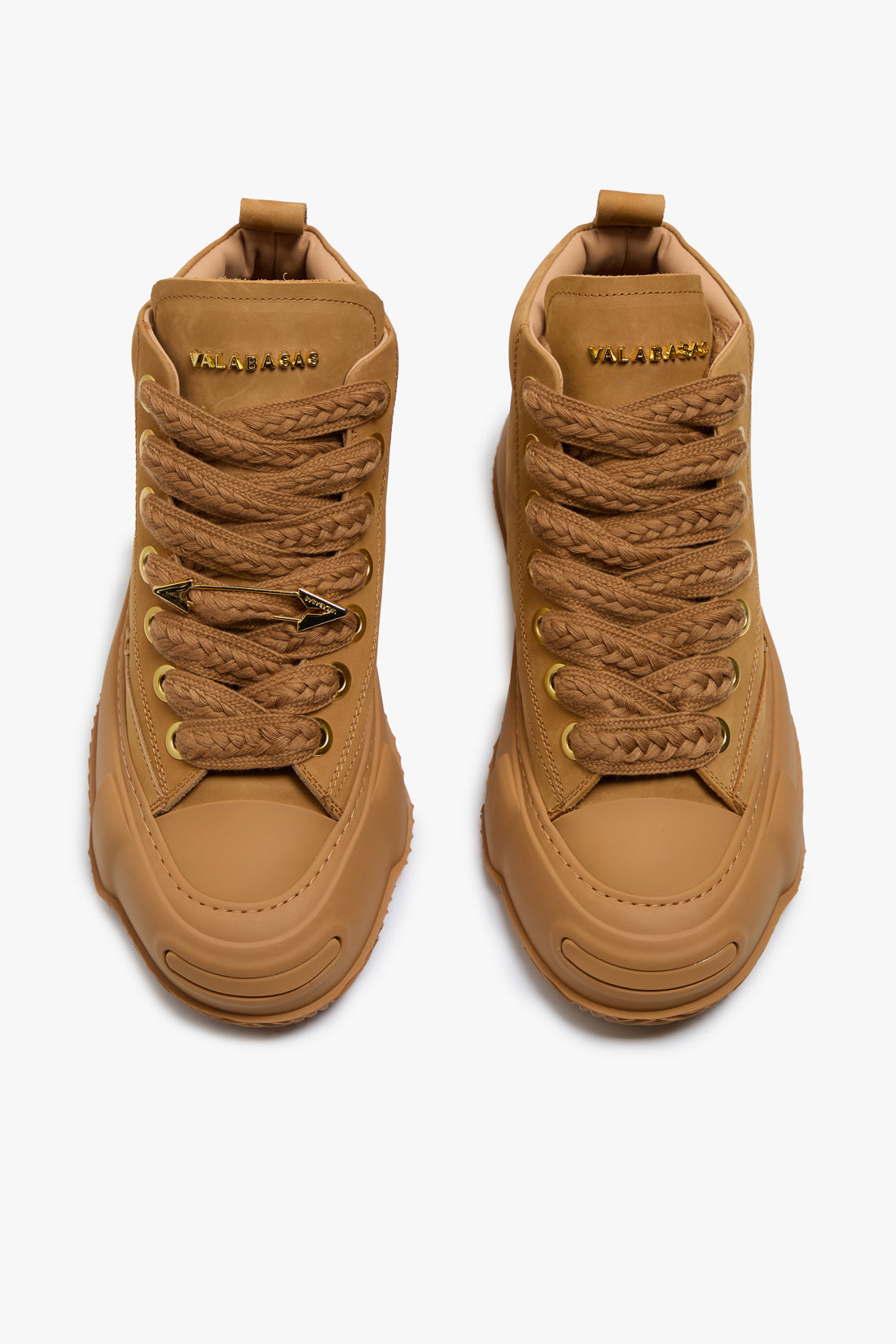 Valabasas "Vision" High Top Shoes - Tan Leather by Denim Exchange
