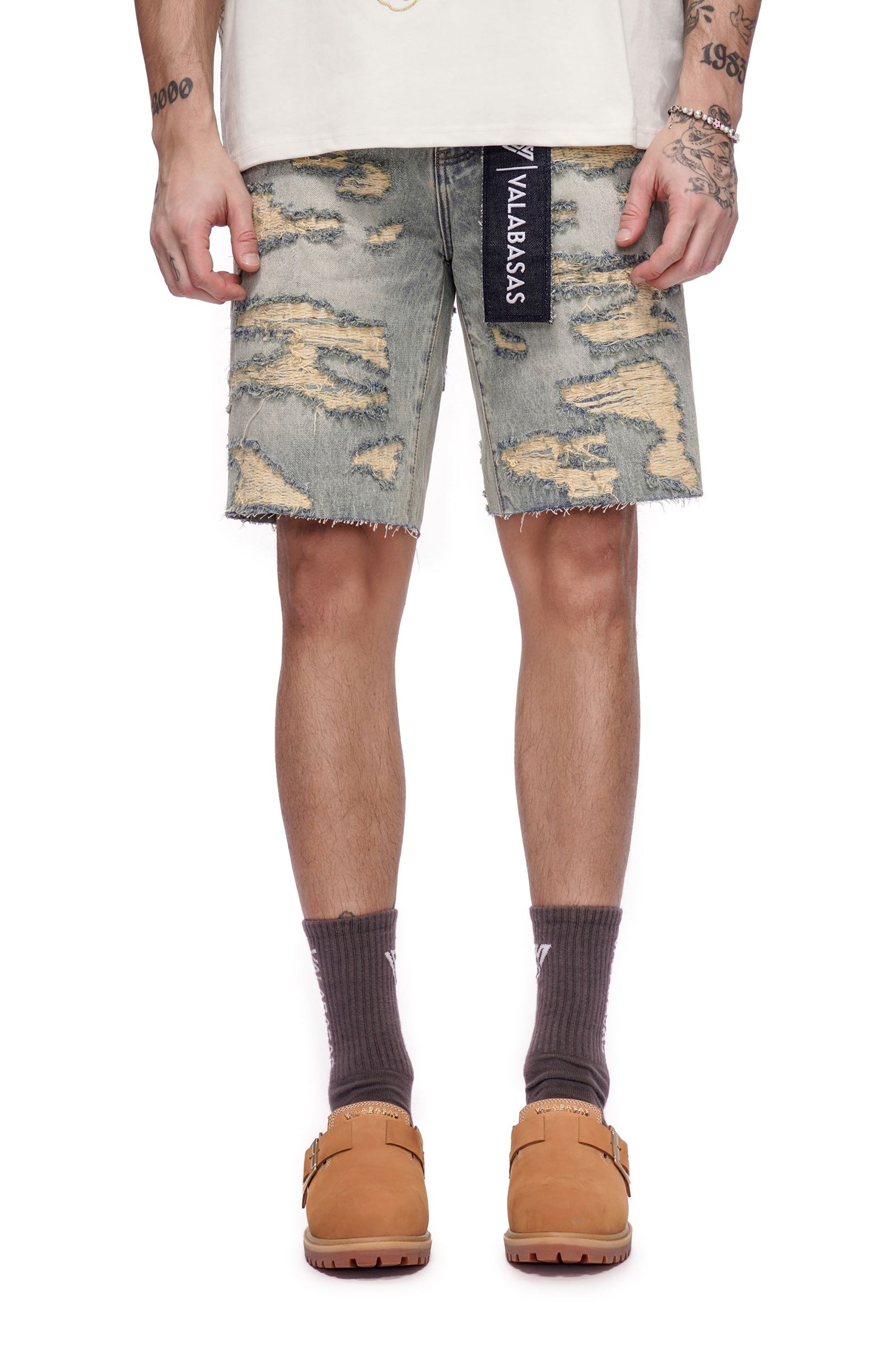 Valabasas Incise Jorts - Vintage Wash by Denim Exchange