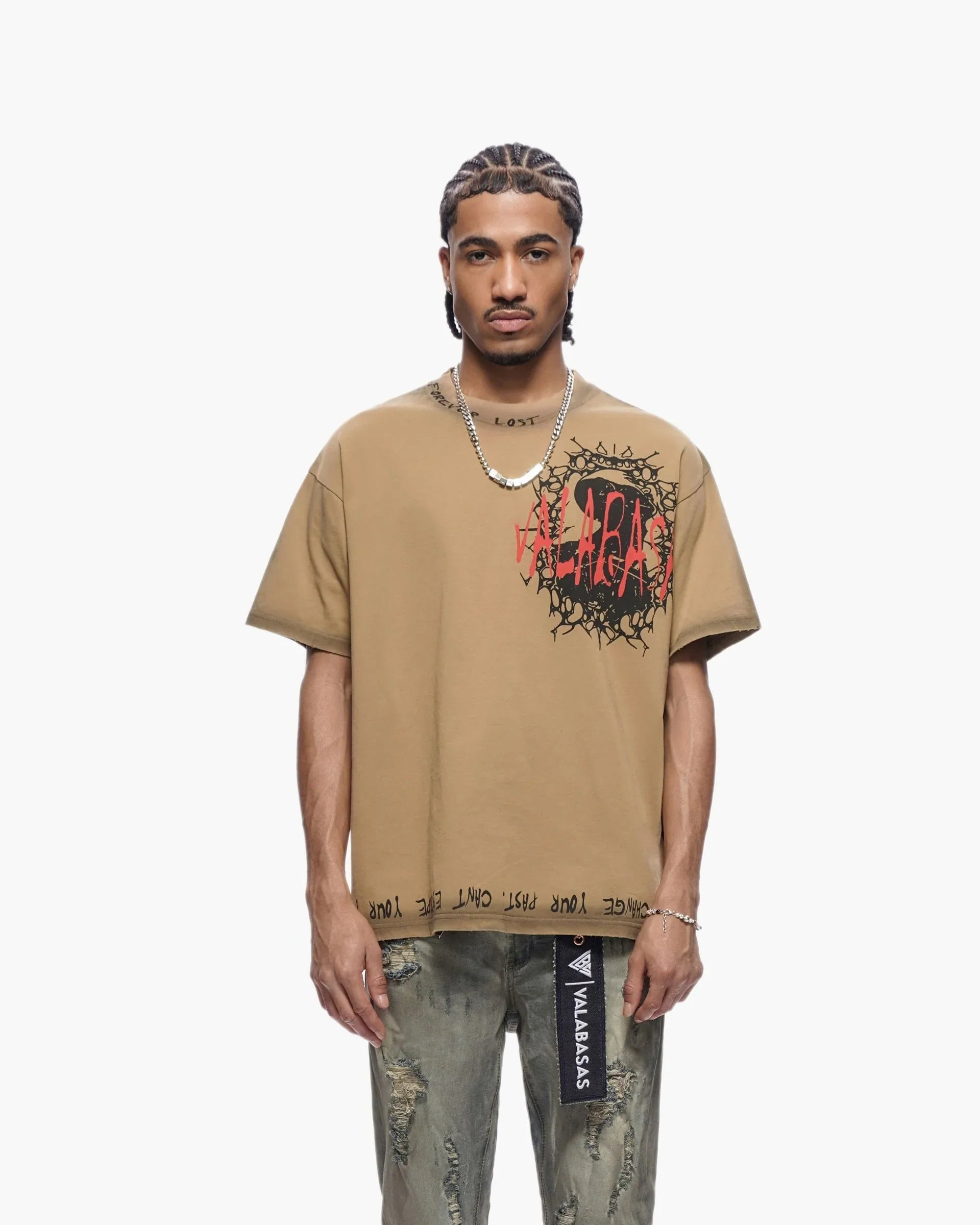 Valabasas Escape Tee - Khaki by Denim Exchange