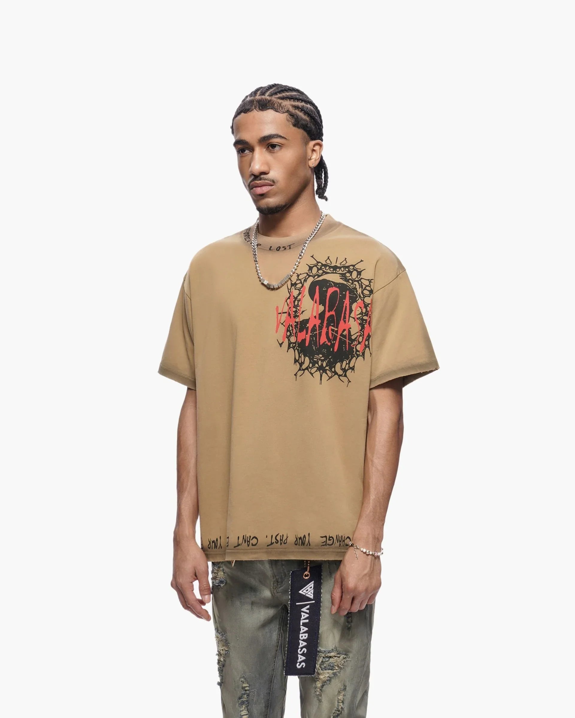 Valabasas Escape Tee - Khaki by Denim Exchange