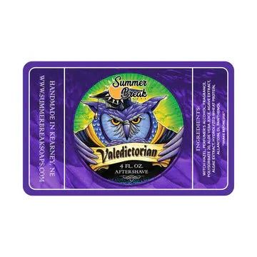 Summer Break Soaps Valedictorian Aftershave 4oz by Pasteur Pharmacy