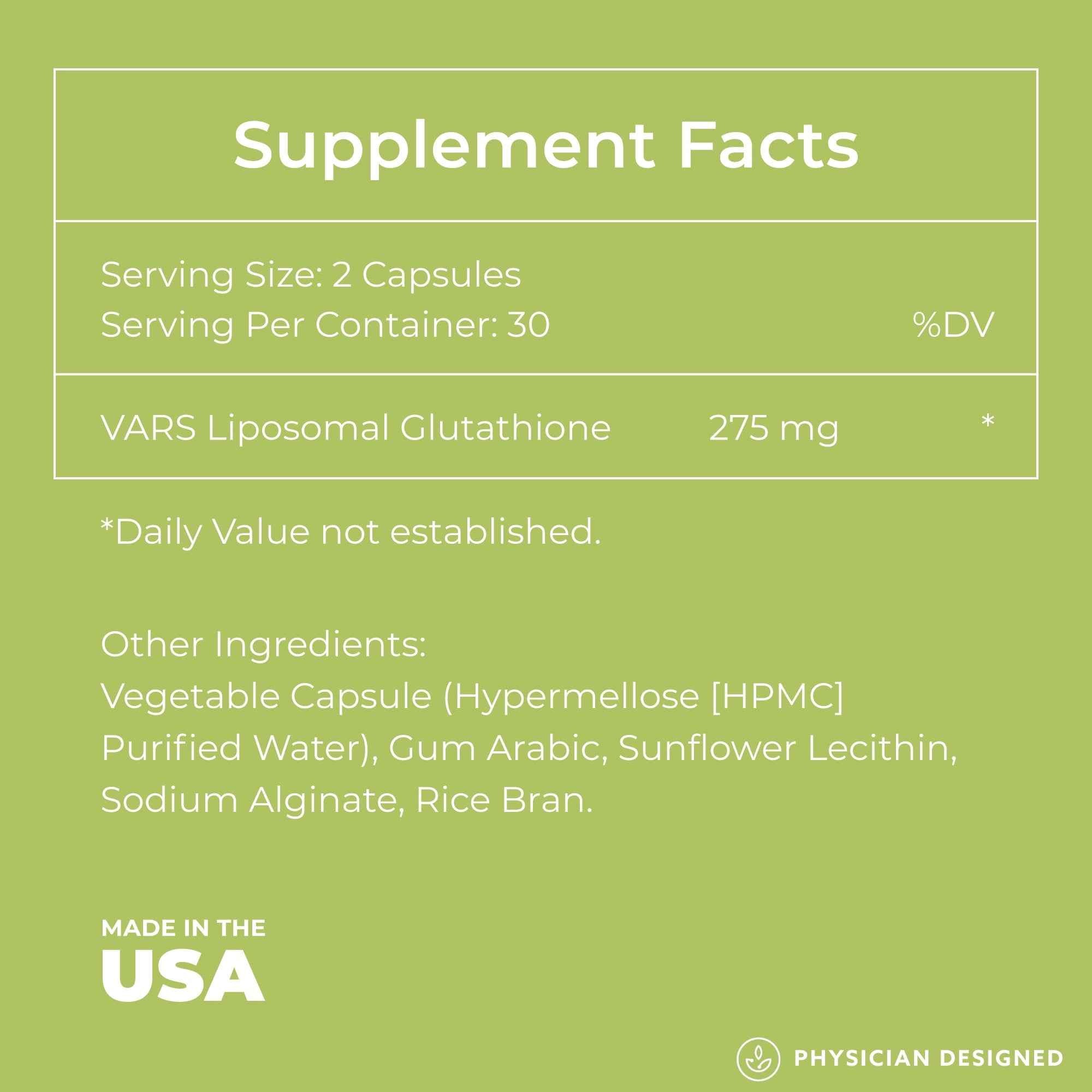 VARS Glutathione Capsules
