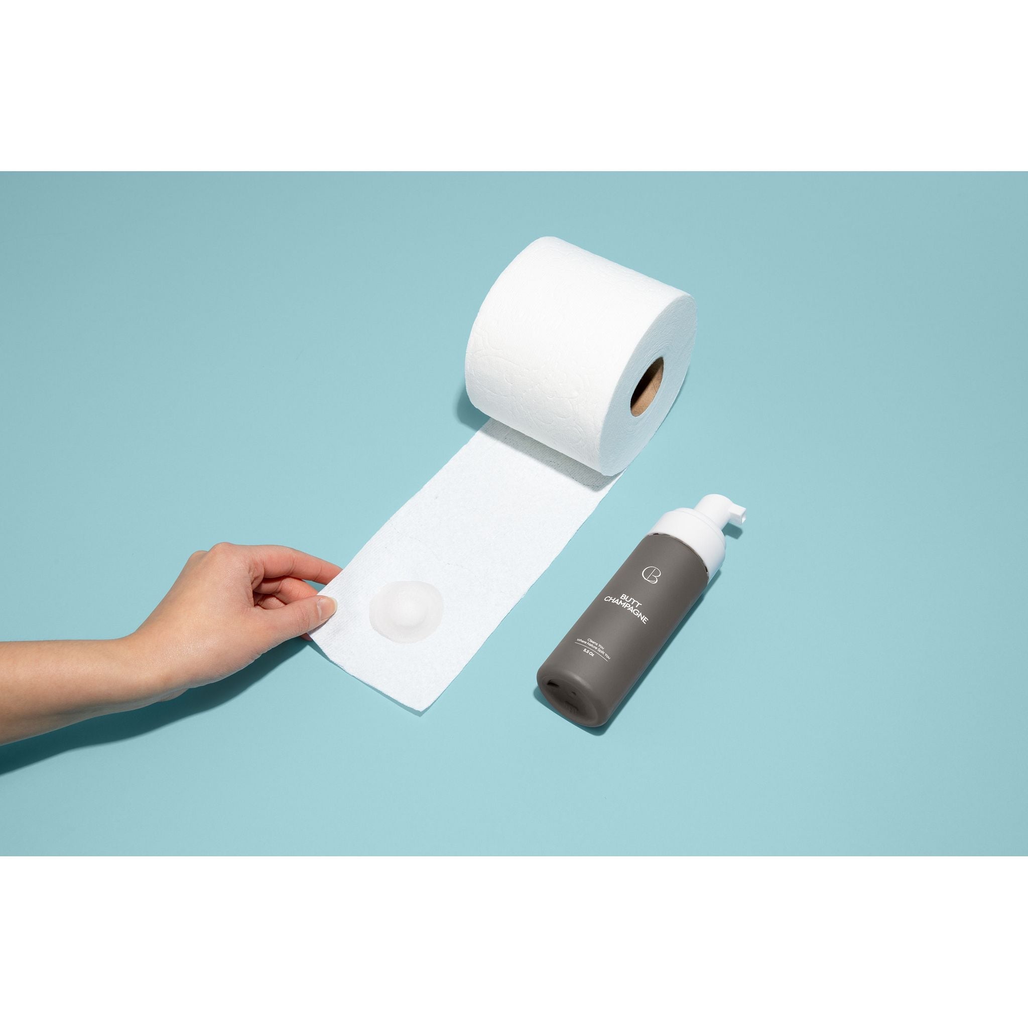 Butt Champagne Toilet Paper Foam 5.5oz - DestGlow