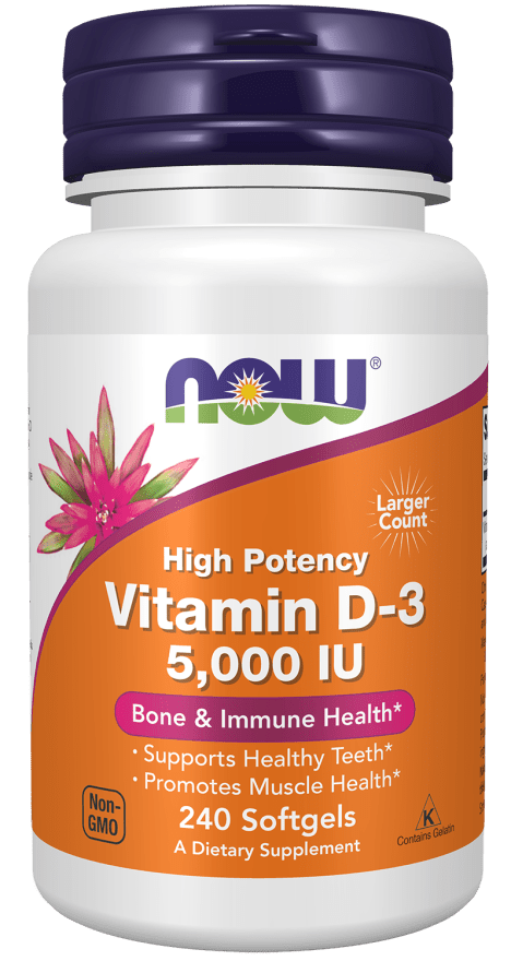 Vitamin D-3 5,000 IU High Potency by Country Life Natural Foods