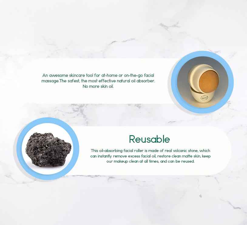 Volcanic Stone Oil-Absorbing Face Roller
