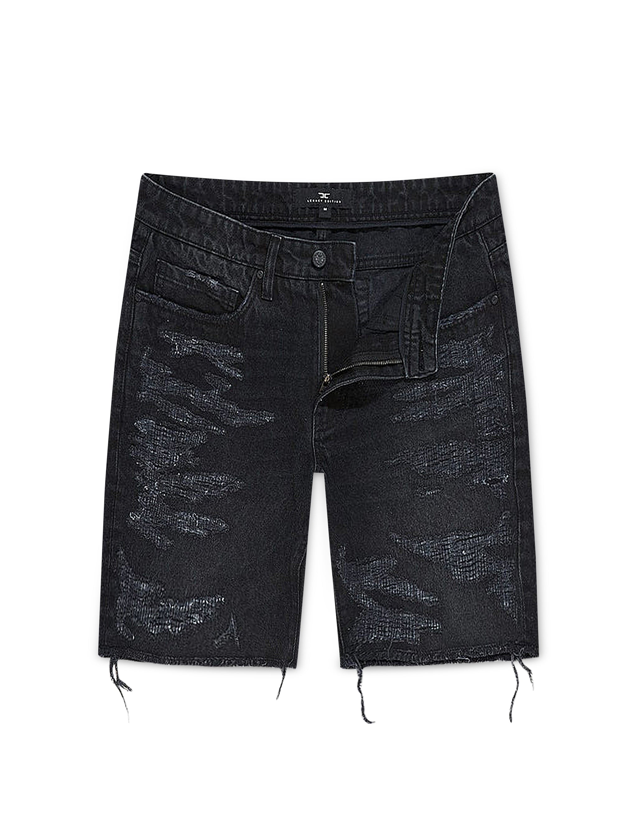 Jordan Craig Riverside Denim Shorts - Black Shadow by Denim Exchange