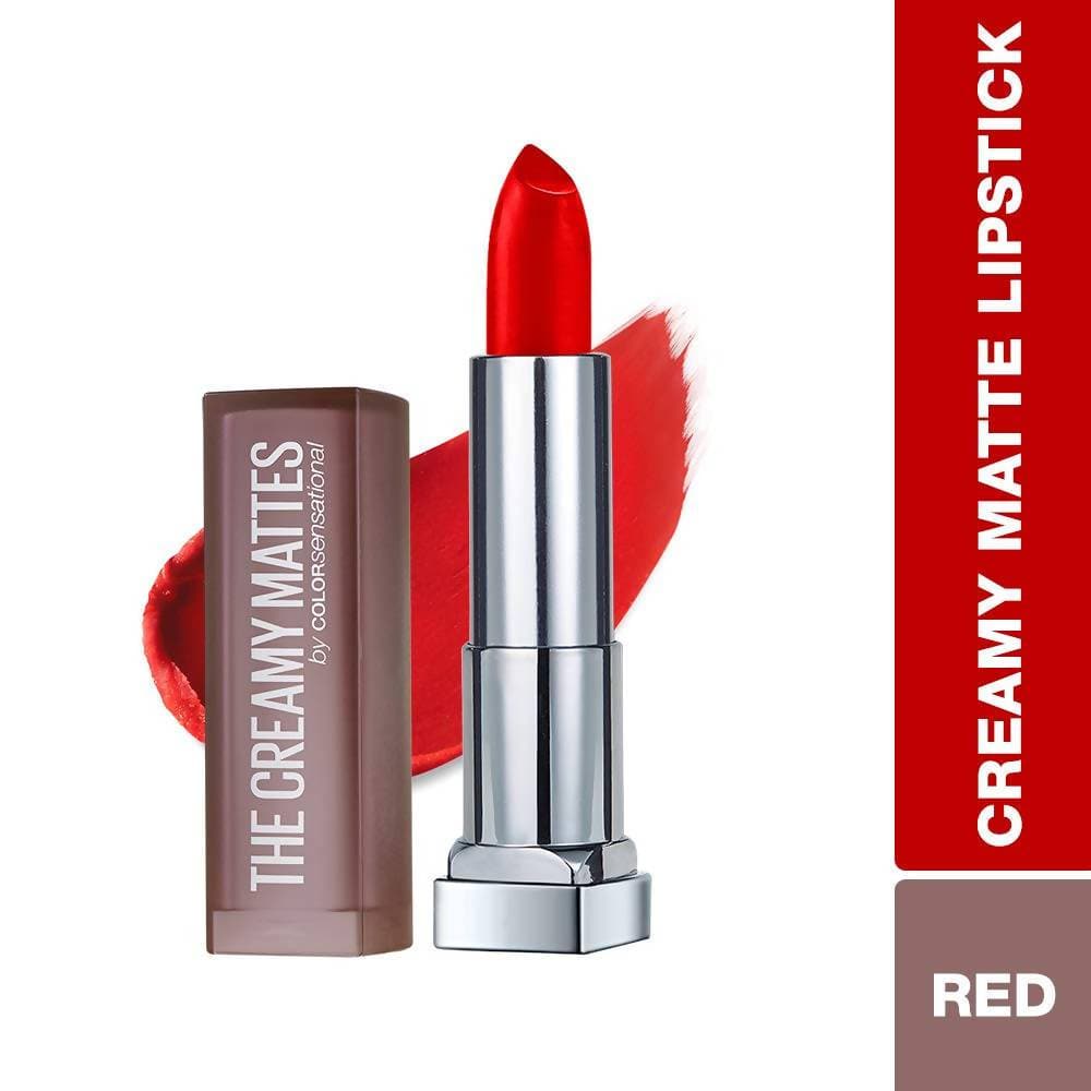 Maybelline New York Color Sensational Creamy Matte Lipstick / 690 Siren in Scarlet by Dista