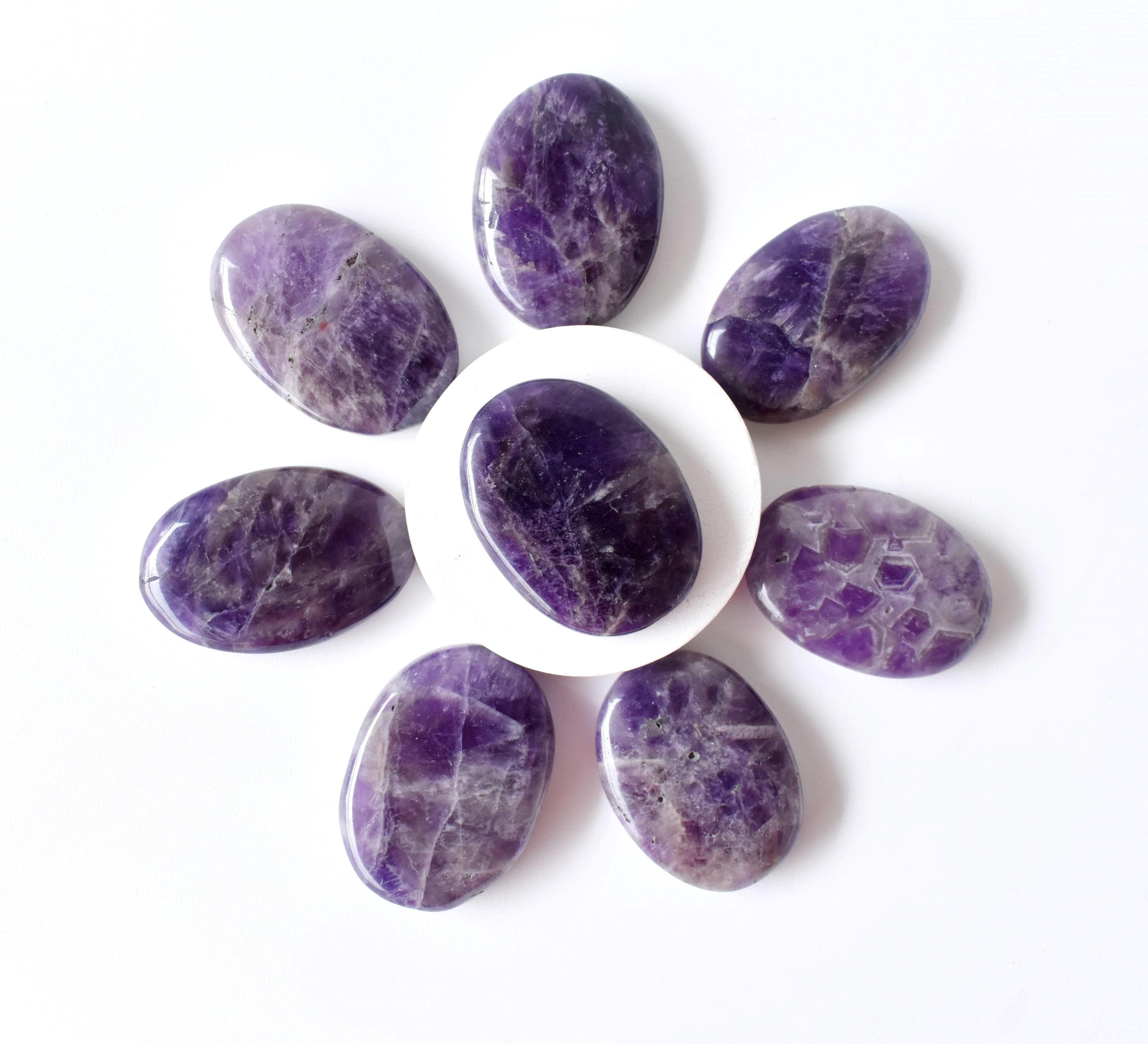 Amethyst Worry Pocket Stones DestGlow
