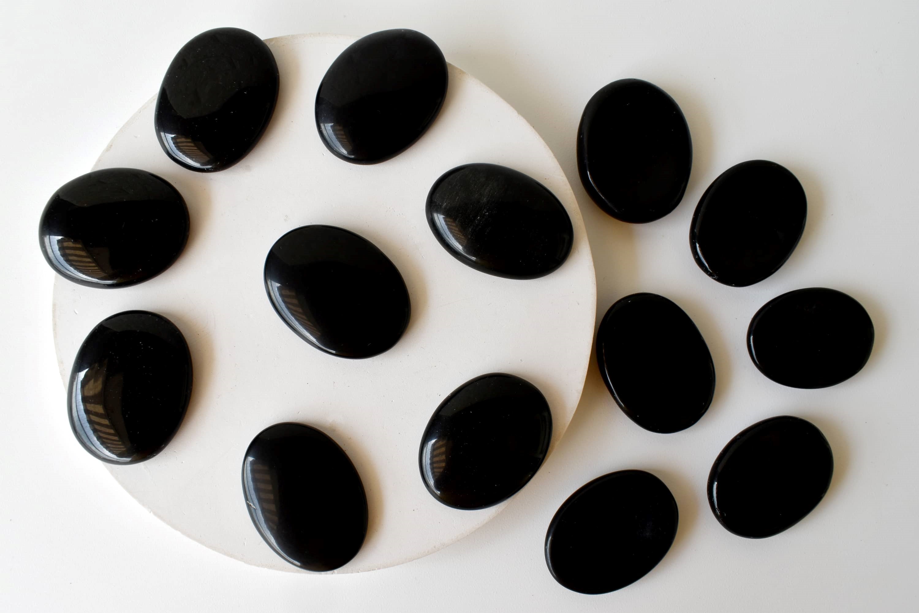 Black Obsidian Pocket Stones. DestGlow