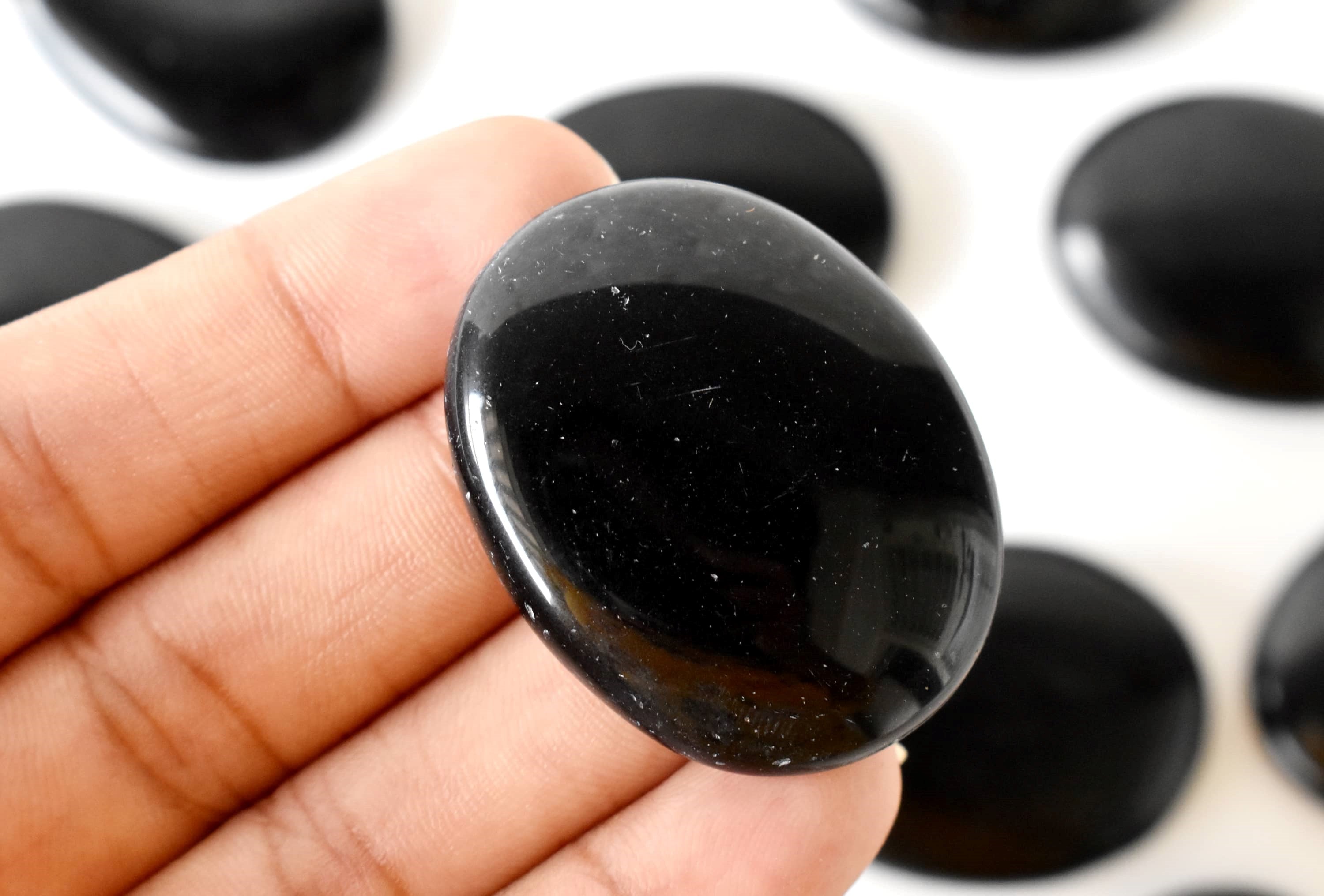 Black Obsidian Pocket Stones. DestGlow