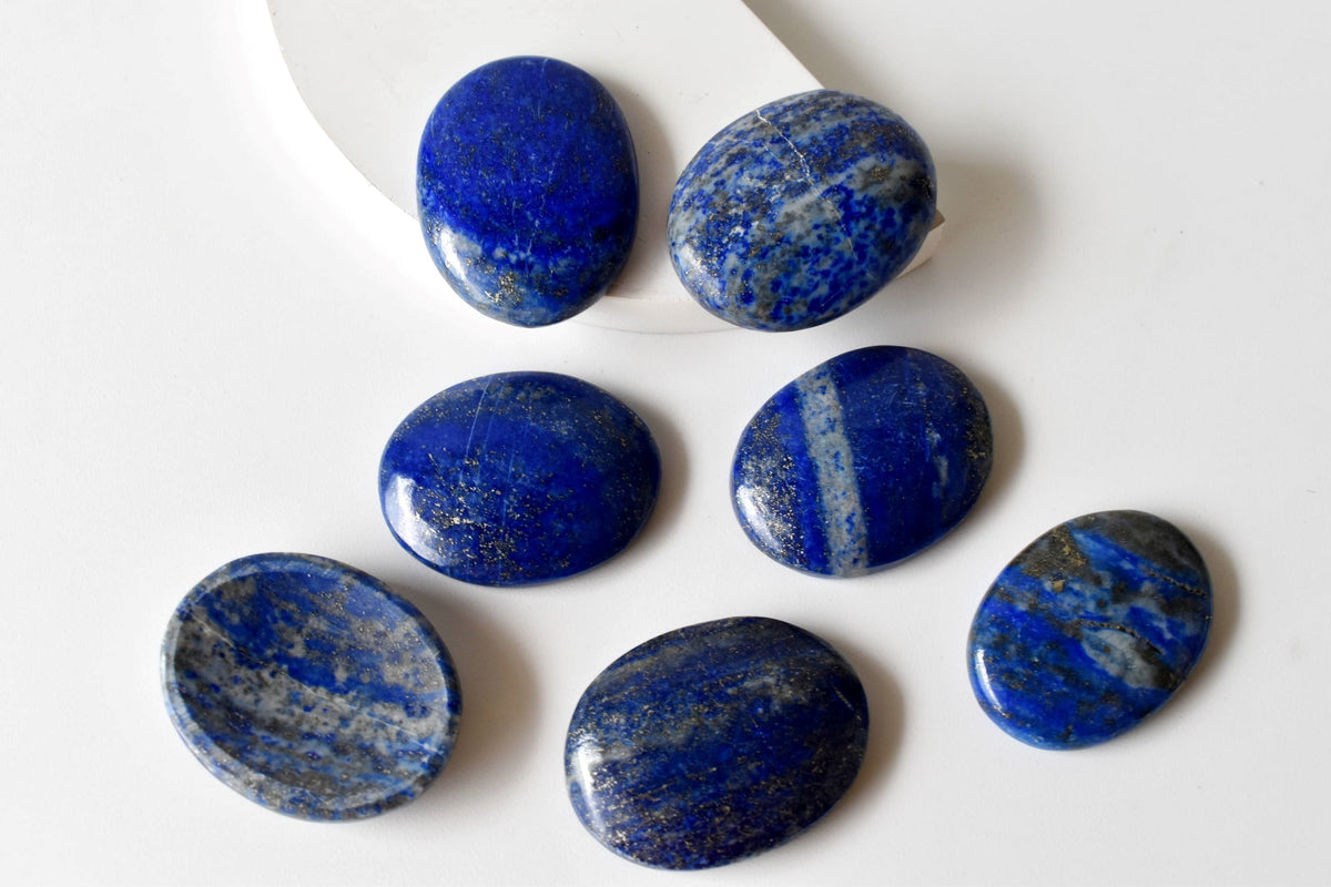 Lapis Lazuli Pocket Stones (Grounding and Protection) DestGlow