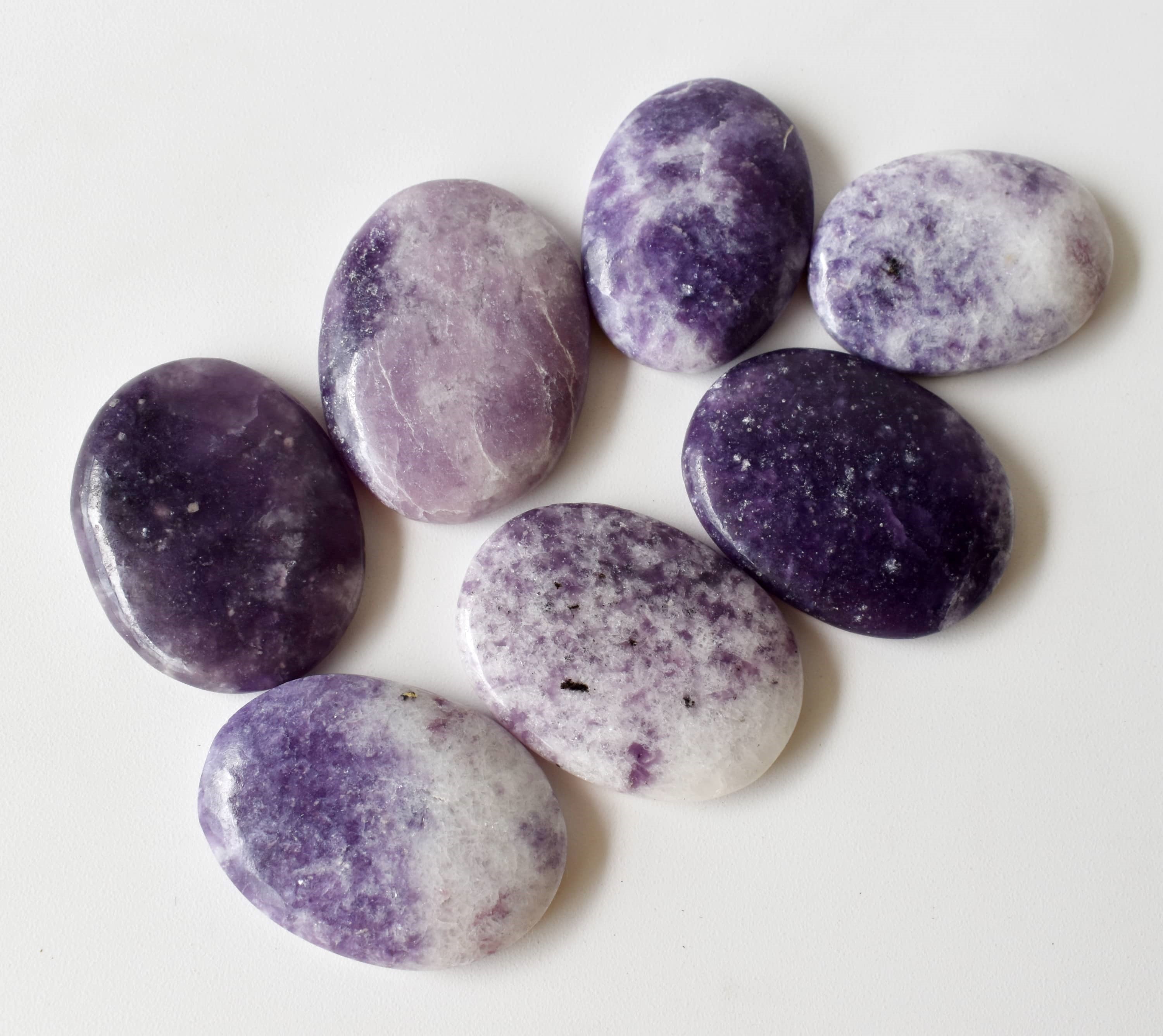 Lepidolite Pocket Stones (Joy and Relaxation) DestGlow