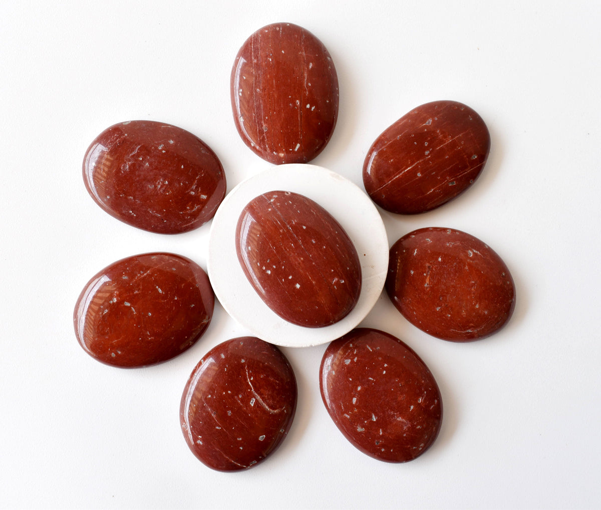 Red Jasper Pocket Stones (Generosity and Balance) DestGlow