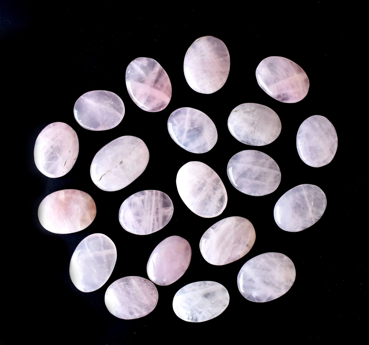 Rose Quartz Pocket Stones (Anxiety Relief and Relaxation) DestGlow
