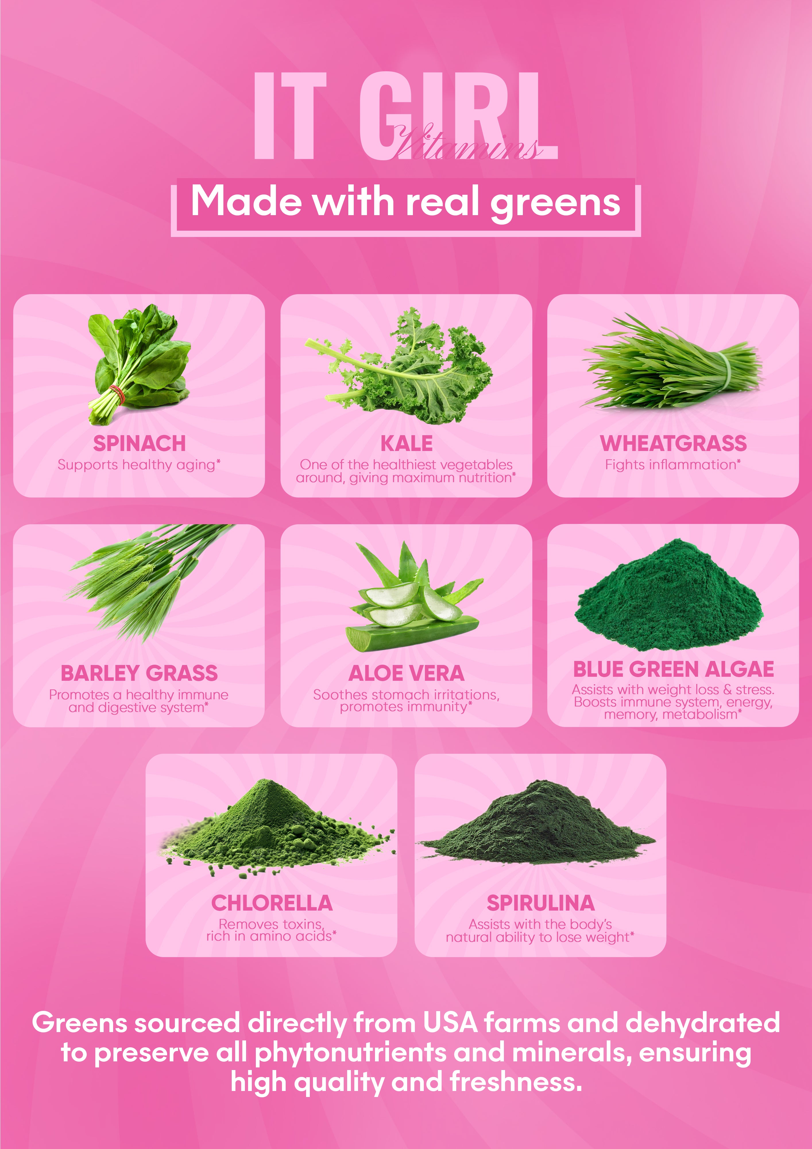 It Girl Superfood Greens Lollipops - Vegan Candy with Supergreens, Vitamins & Antioxidants by It Girl Vitamins