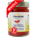 L'Oro Del Sud, Whole Calabrian Chili Peppers, 9 oz (255 g)