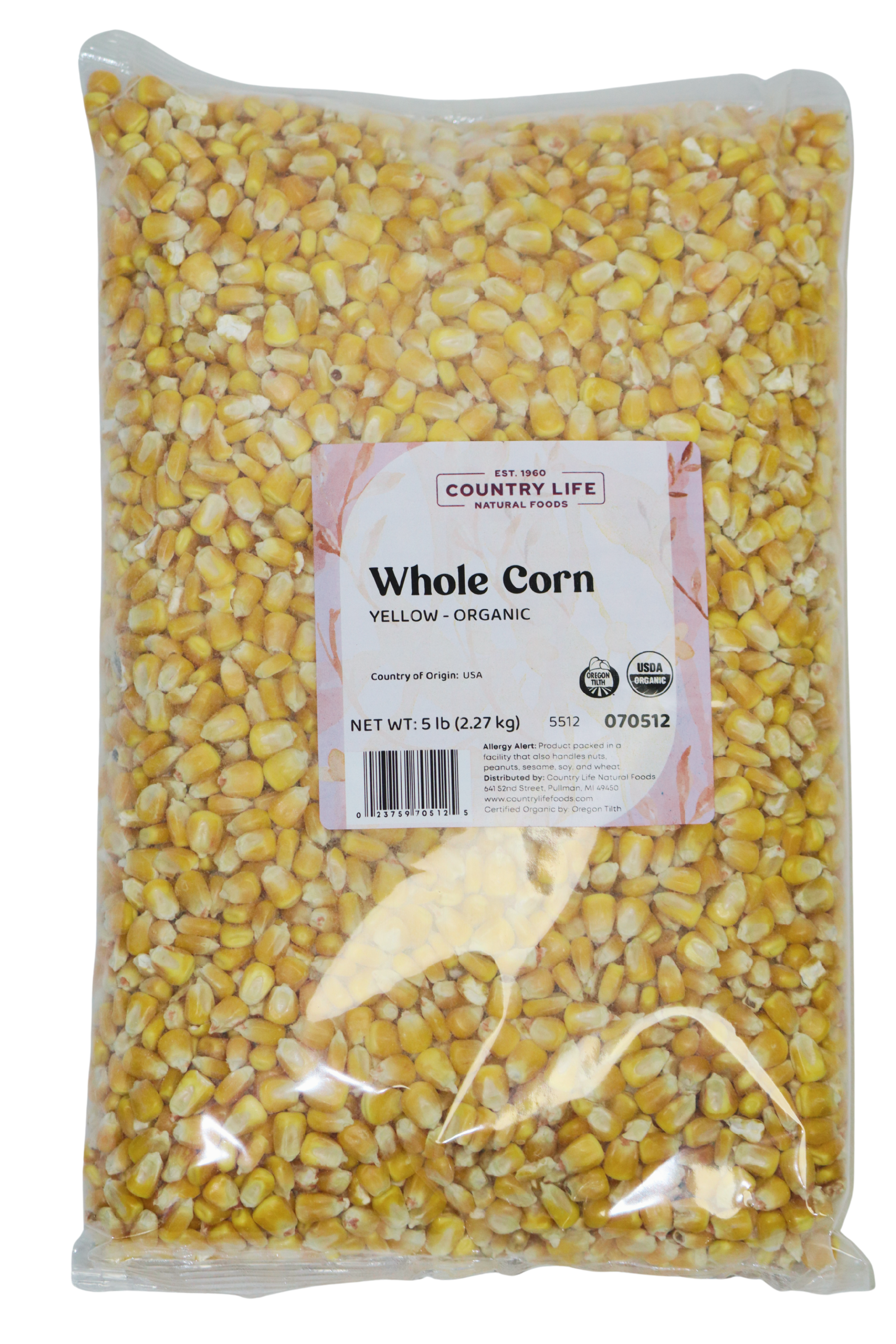 Corn, Whole Yellow, Organic DestGlow