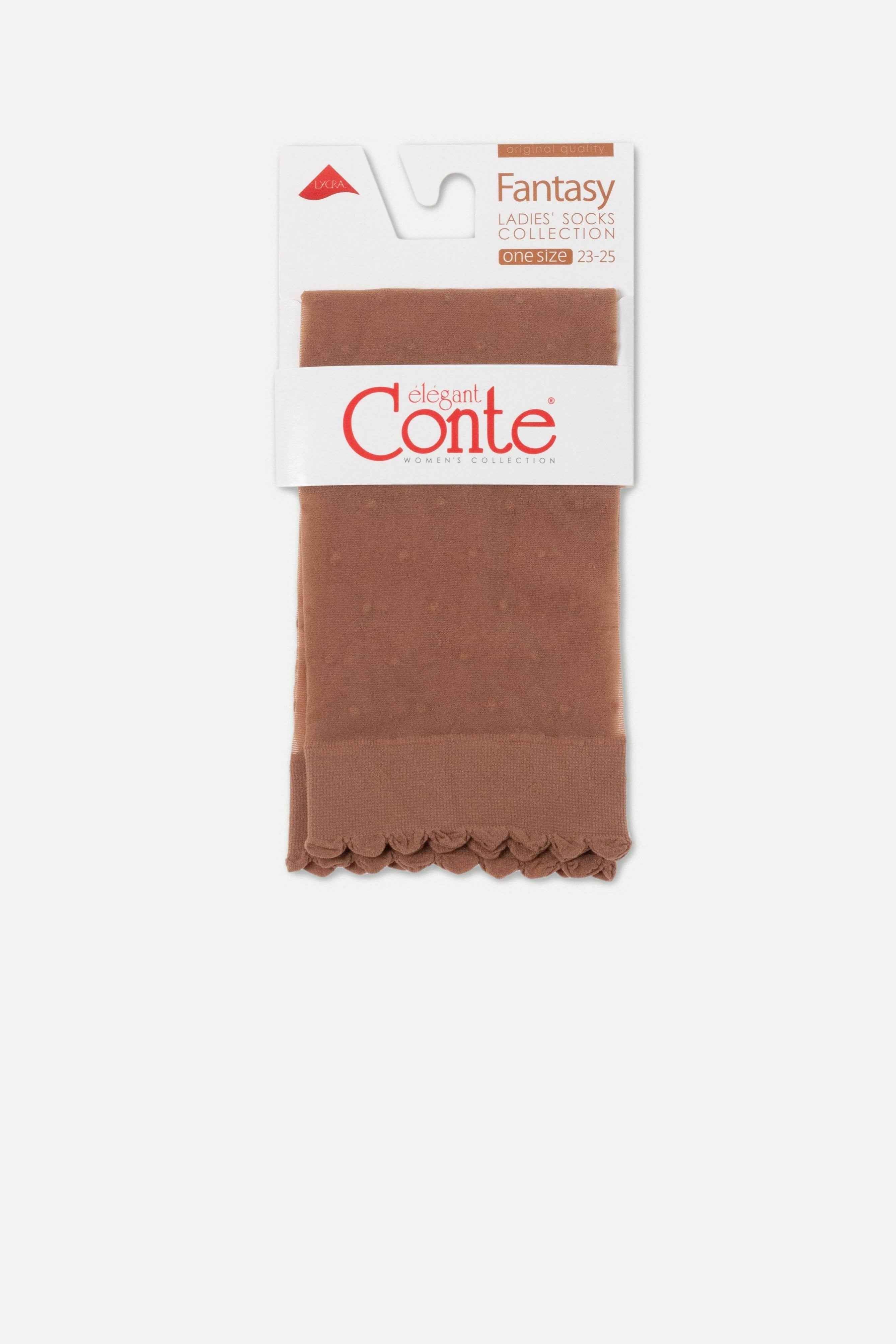 Socks Conte Fantasy - Polka Dot With a Cuff
