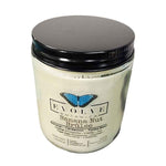 Classic 9oz Jam Jar Crystal Soy Candle - Banana Nut Brulee (Citrine & Tiger's Eye)