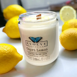 Classic 9oz Jam Jar Crystal Soy Candle - Capri Lemon (Citrine)