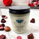 Classic 9oz Jam Jar Crystal Soy Candle - Date Night (Rose Quartz & Carnelian)
