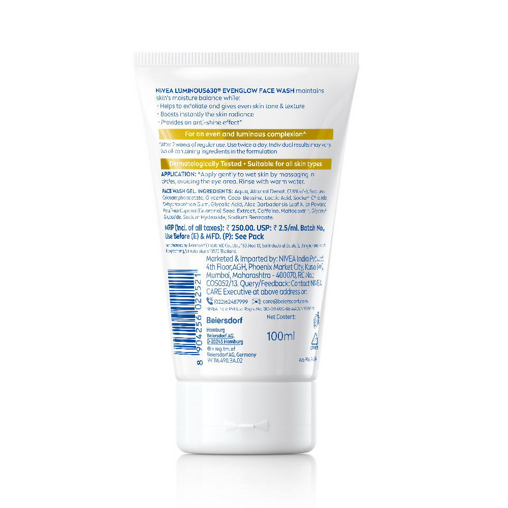 Nivea Luminous Even Glow Face Wash