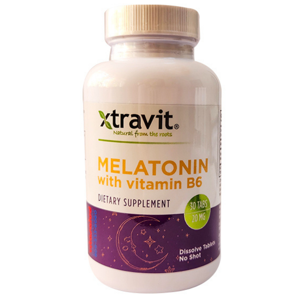 Xtravit Melatonin with Vitamin B6 Tablets (30 ct) DestGlow