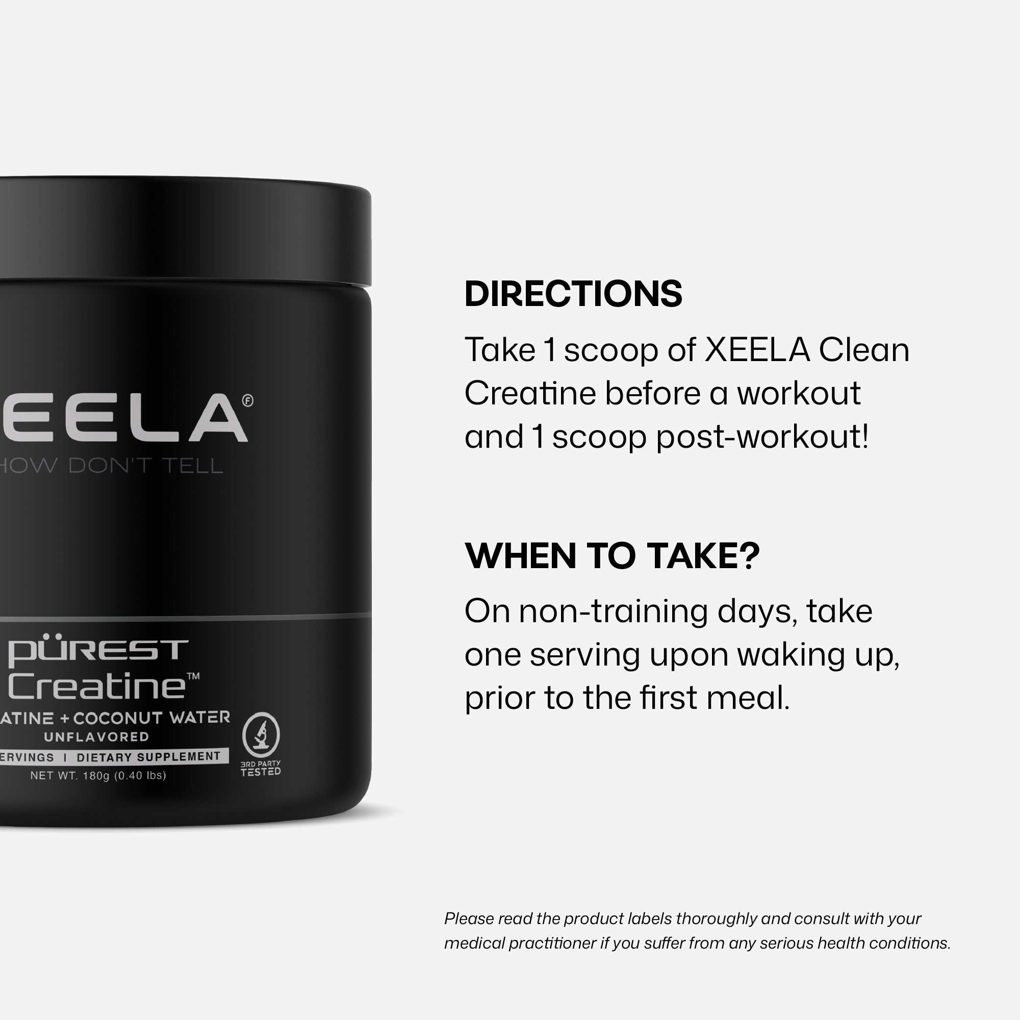 CLEAN CREATINE by Xeela® Fitness