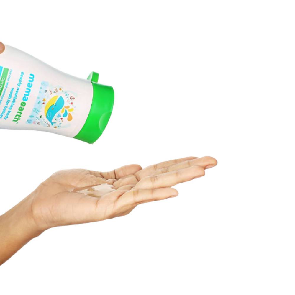 Mamaearth Deeply Nourishing Baby Body Wash For Natural Cleansers & Tear-Free Formula