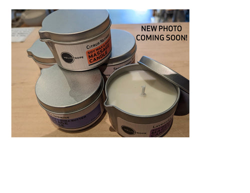 Soy Wax & Shea Butter Massage Candles - Natural Aromatherapy Candle Melts into Moisturizer