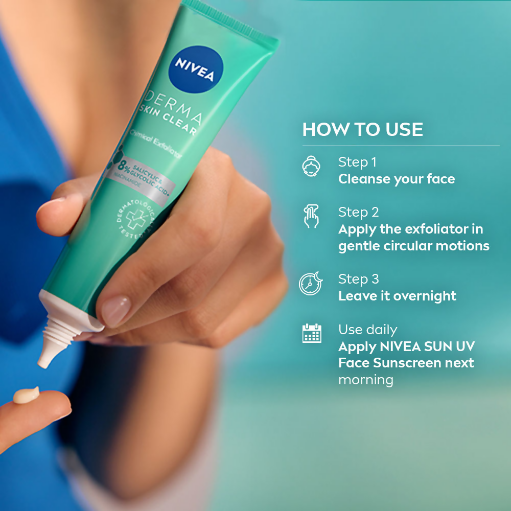 Nivea Derma Skin Clear Exfoliator Face Cleansing