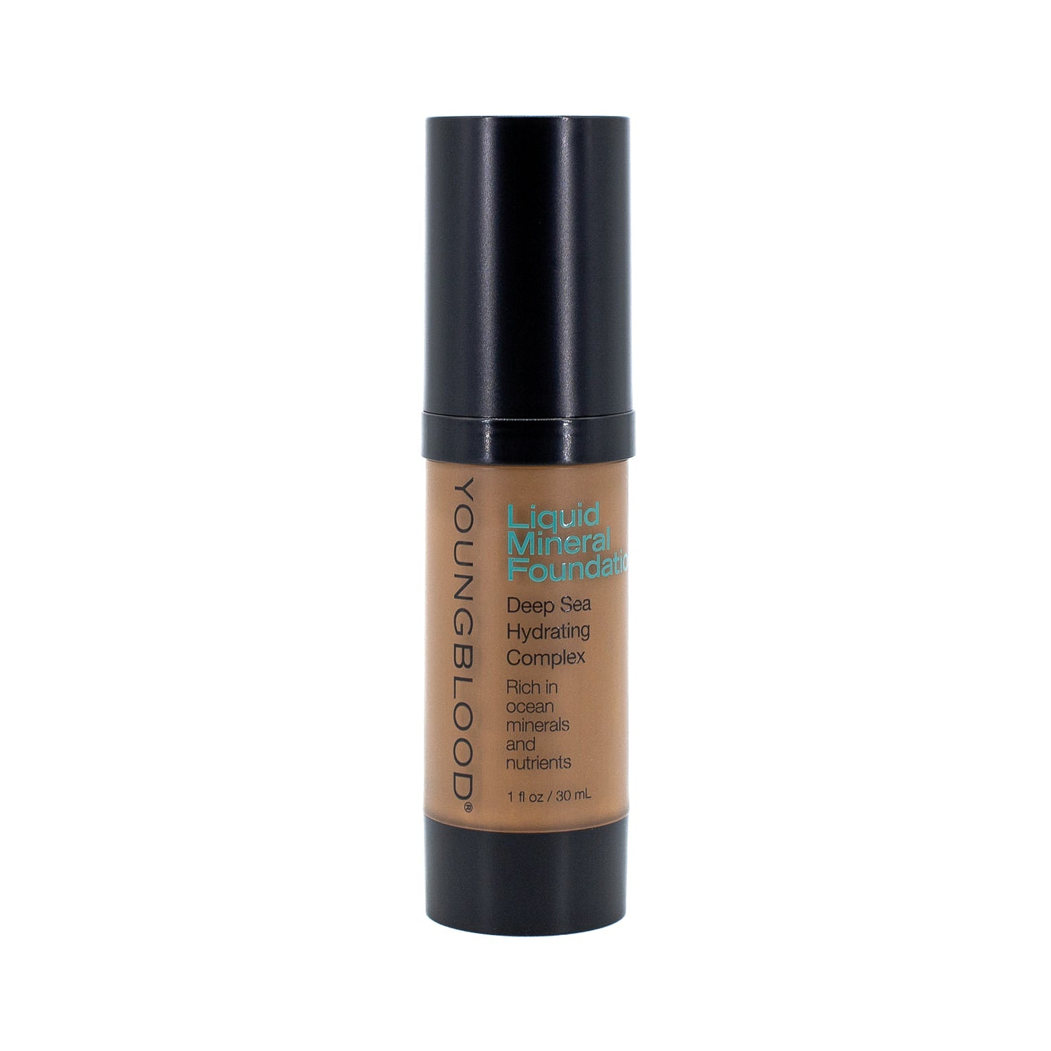 YOUNGBLOOD Liquid Mineral Foundation CHESTNUT 1oz - Imperfect Box by This is Beauty US