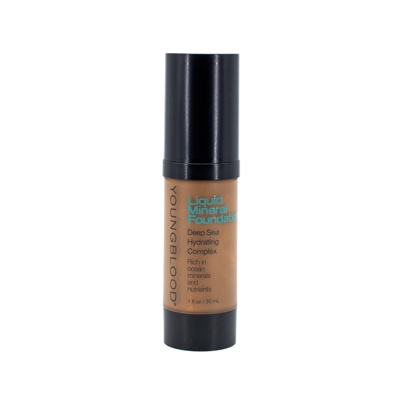 YOUNGBLOOD Liquid Mineral Foundation COCOA 1oz - Imperfect Box by This is Beauty US