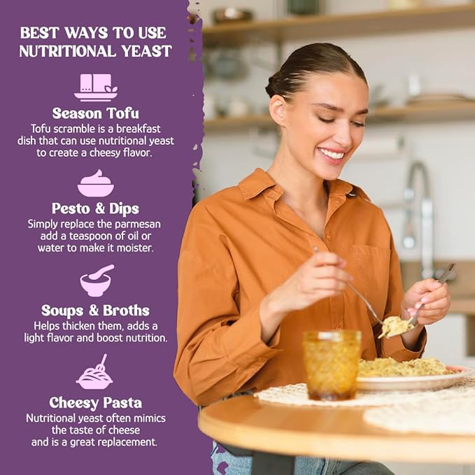 Yeast Flakes, Nutritional w/B-12, Red Star by Country Life Natural Foods