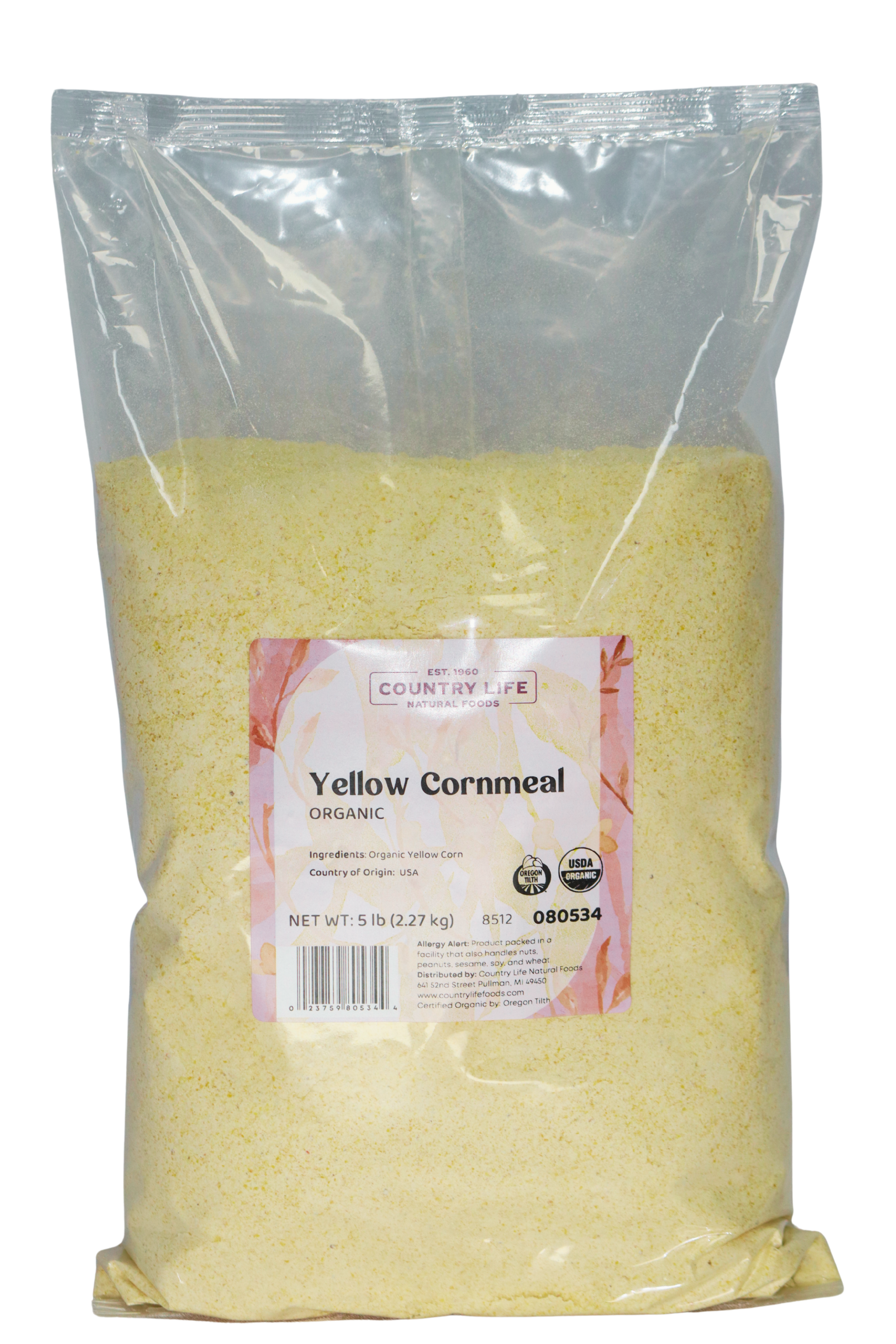Cornmeal, Yellow, Organic by Country Life Natural Foods
