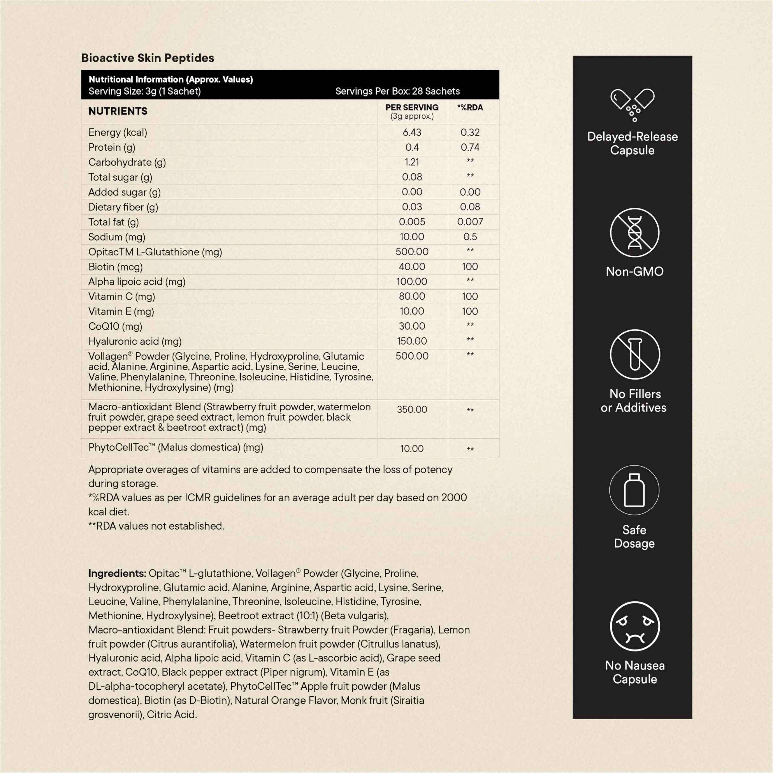 Wellbeing Nutrition Skin Fuel Pro+ - Valencia Orange Flavour, Reduced Pigmentation & Dark Spots, Brightens Skin Tone, Anti-aging