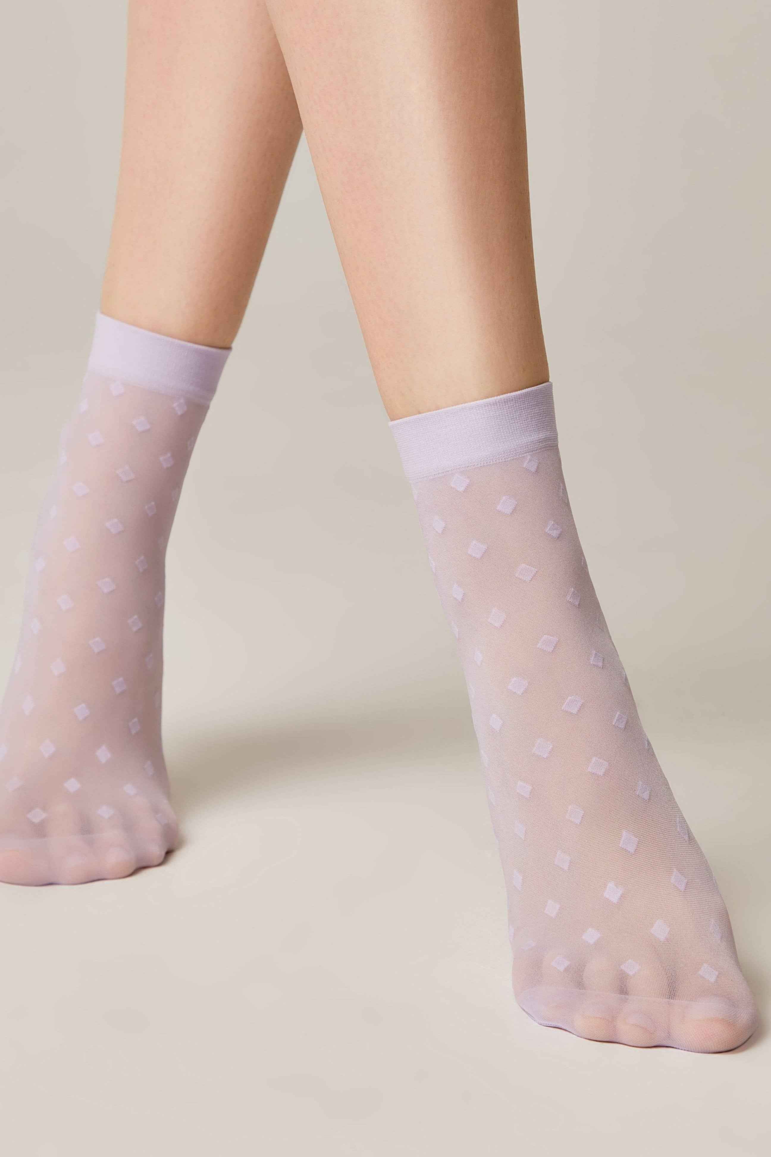 Socks Conte Fantasy - Small Diamond Pattern