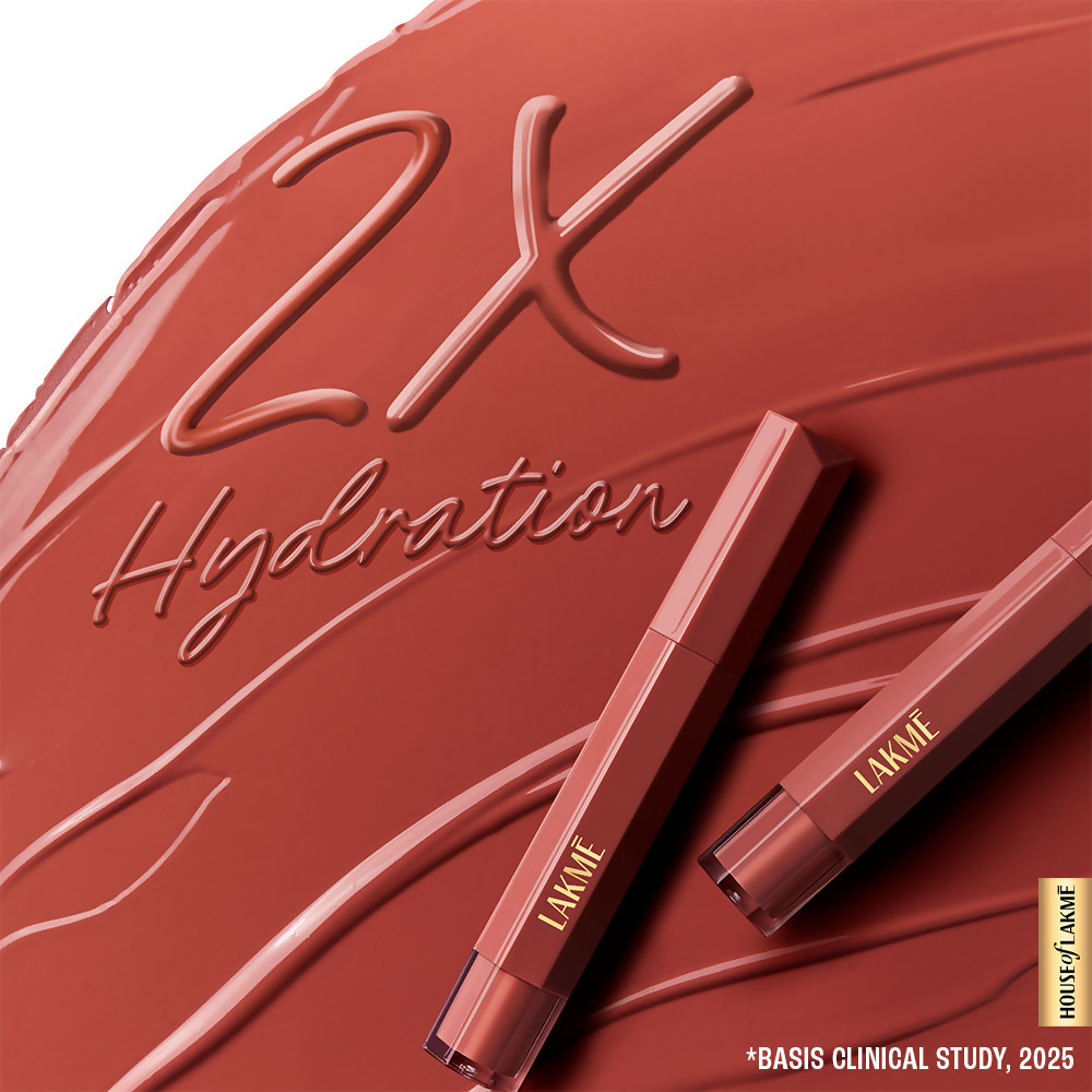 Lakme 9to5 Hya Matte Liquid Lipstick + Hyaluronic Acid - Coffee Break