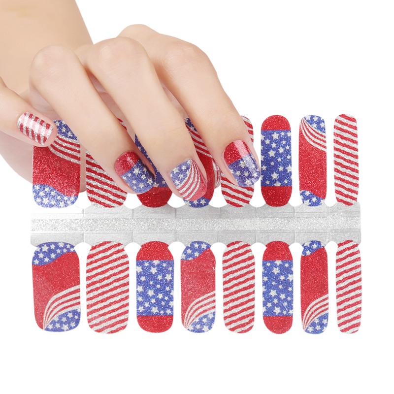 Red White & Blue by Candied Nails