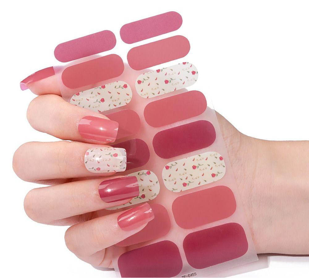 Mini Rose Gel Nails by Candied Nails