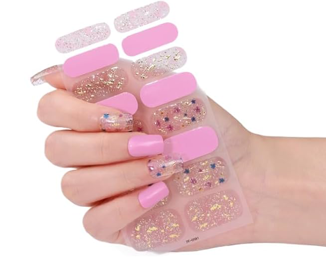 Cotton Candy Gel Nails by Candied Nails