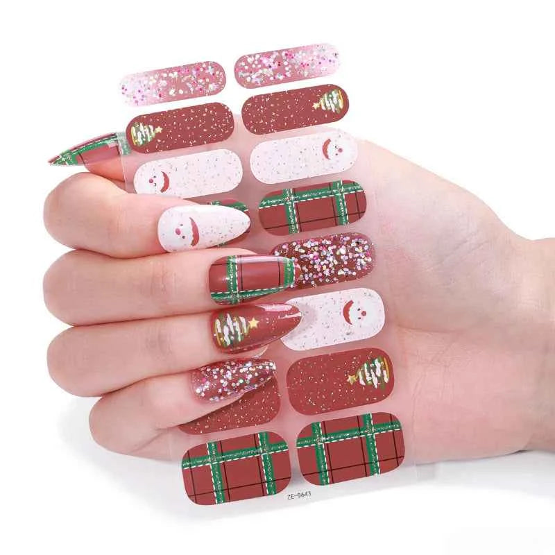 Christmas Happy Gel Nails