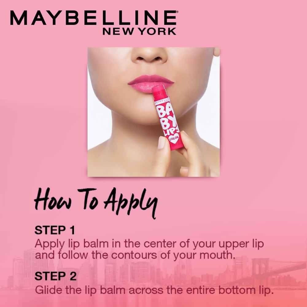 Maybelline New York Baby Lips Lip Balm (Pink & Red) by Dista