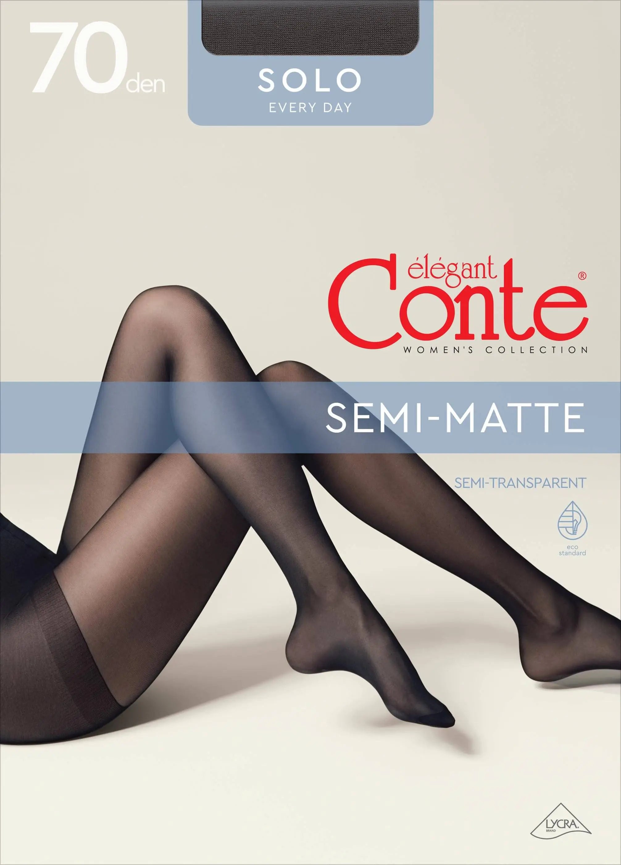 Tights Conte Solo 70 Den - Reinforced Torso DestGlow