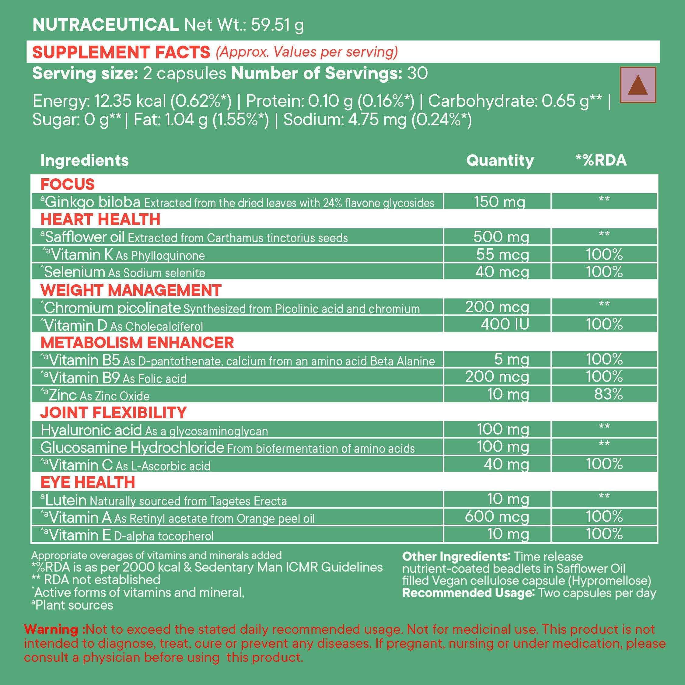 Wellbeing Nutrition Slow | Multivitamin for Him 50+ Capsules