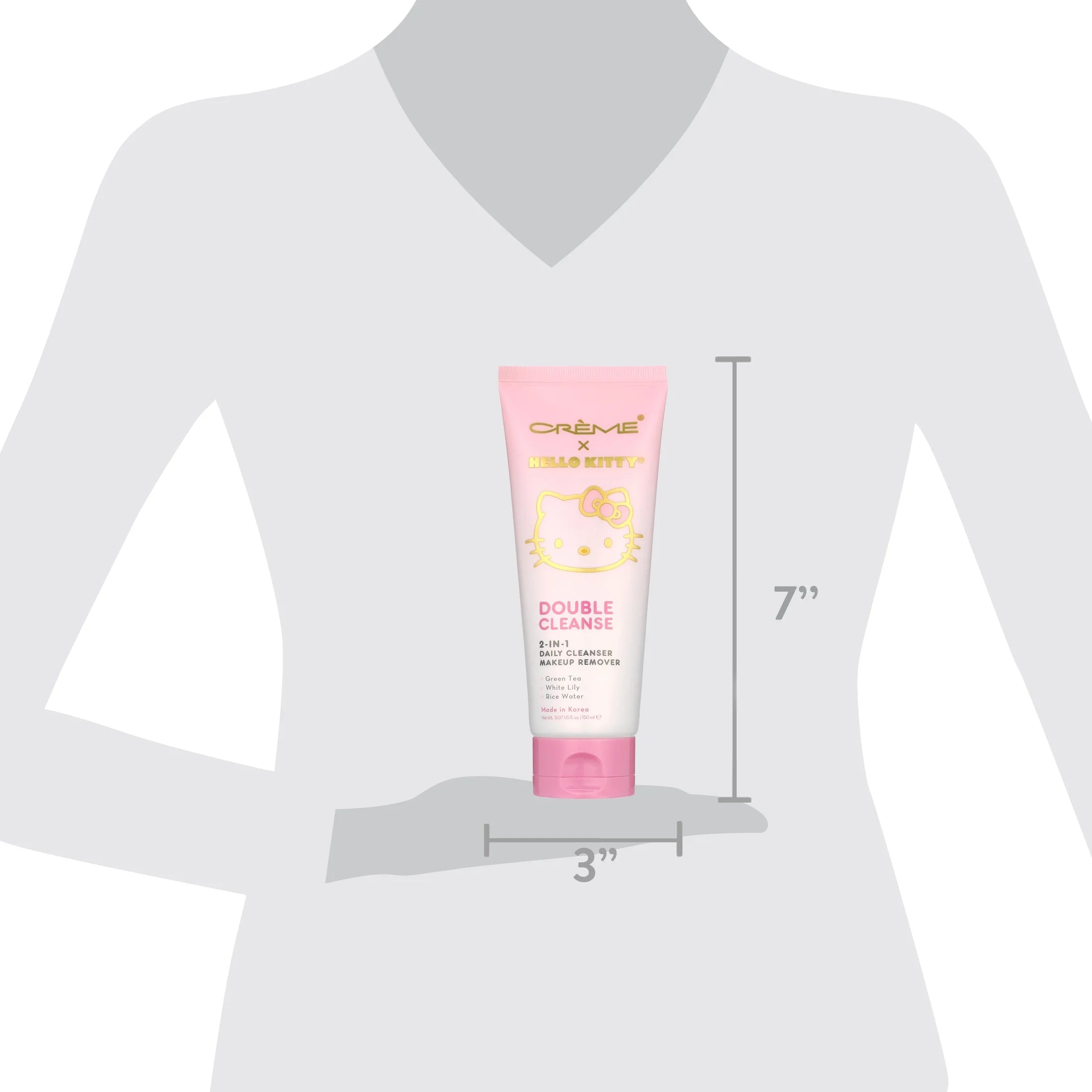 Hello Kitty Double Cleanser 2- In-1 Facial Foam Cleanser for All Skin Types by Korean Skin Care