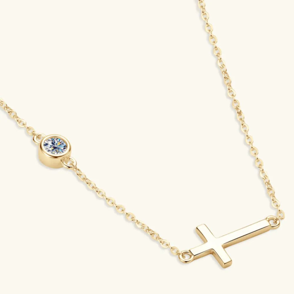 Cross 925 Sterling Silver Sparkala™ Necklace by Sparkala