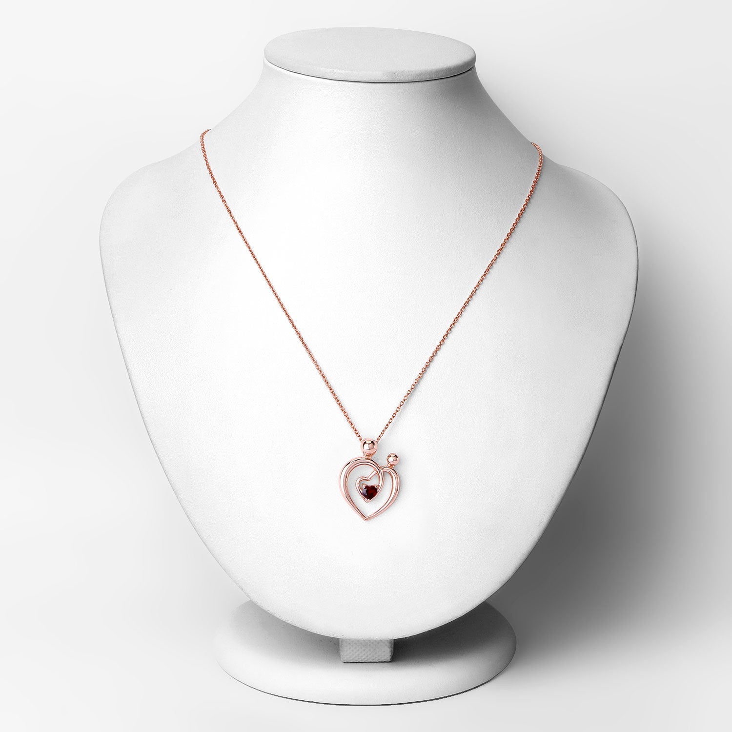0.32 Carat Genuine Garnet .925 Sterling Silver Pendant by Bids.com