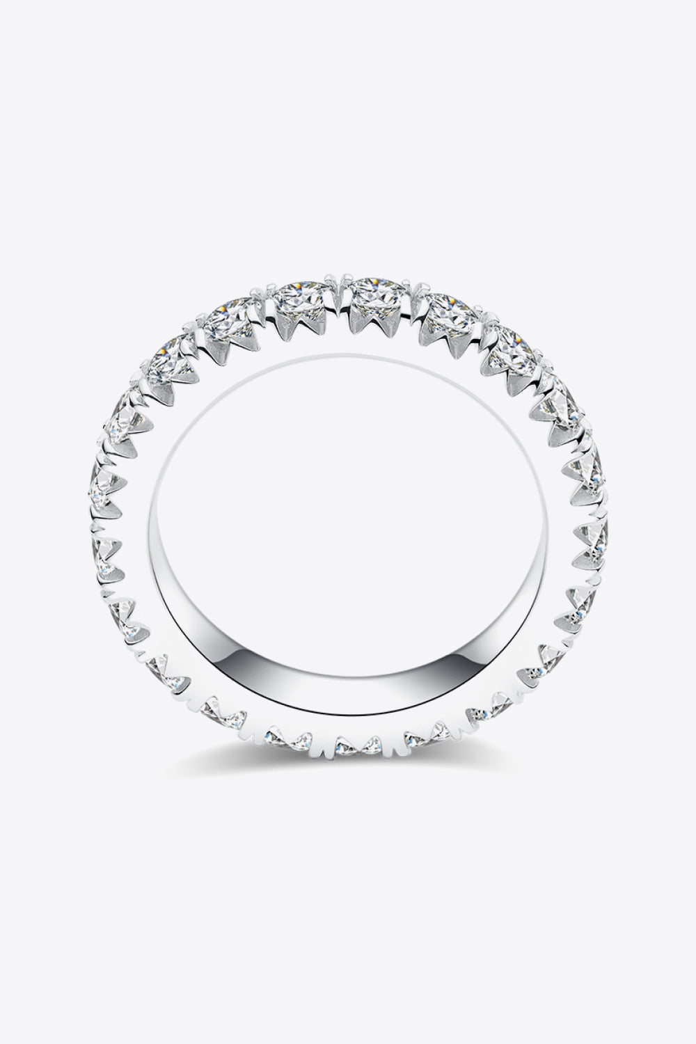 2.3 Carat Sparkala™ Eternity Ring (Platinum Over Pure Sterling Silver) - DestGlow