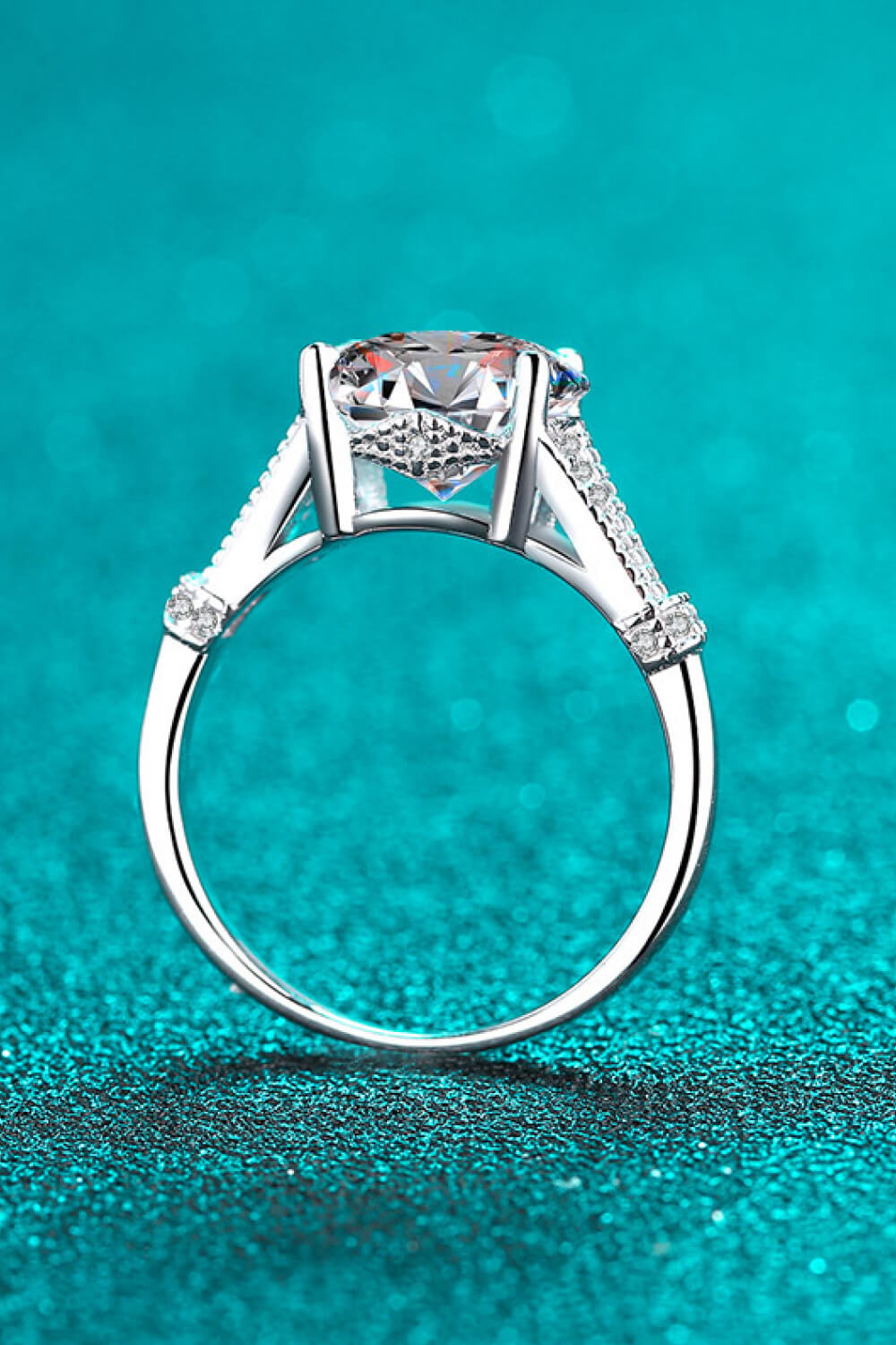 Beautiful Day 3 Carat Brilliant Round Cut Sparkala™ Ring by Sparkala